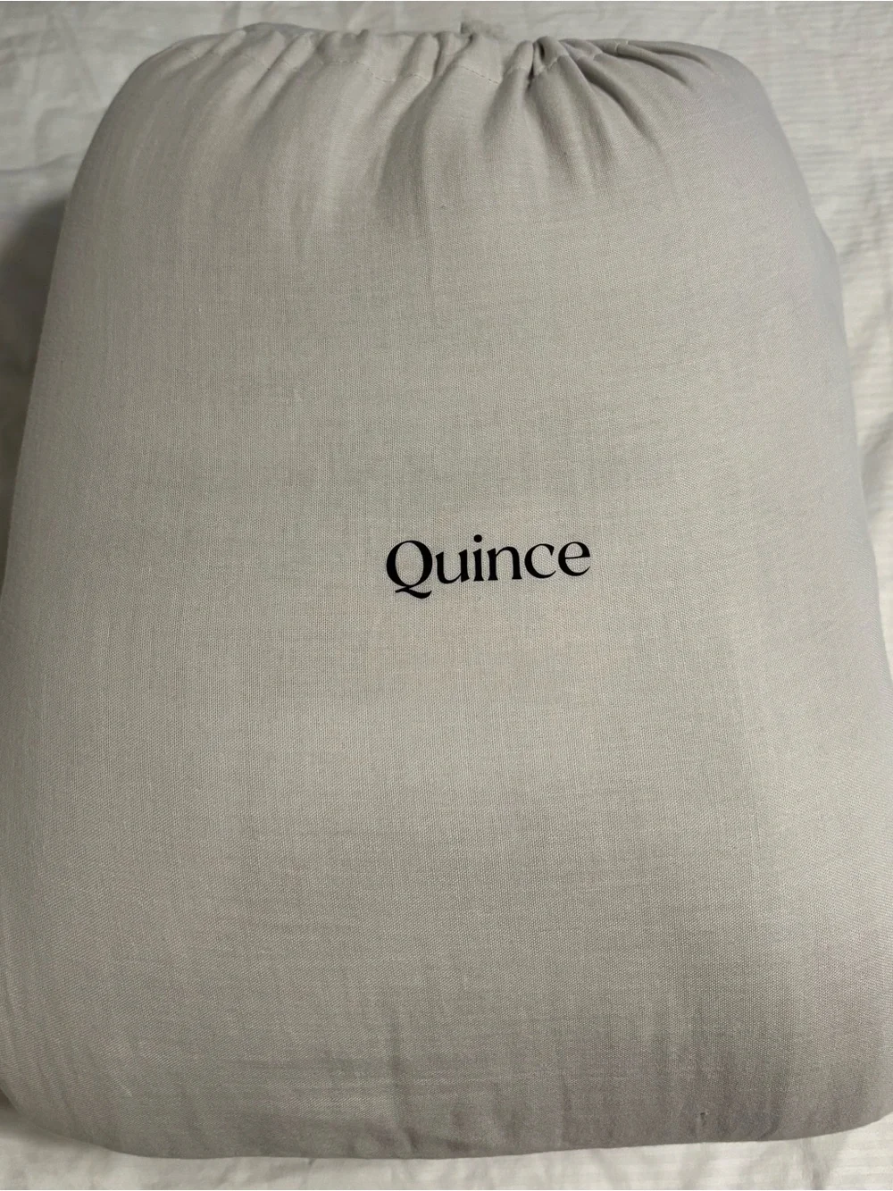 Quince Organic Cotton Gauze Duvet Cover Set King/Cali King Color: Light Gray